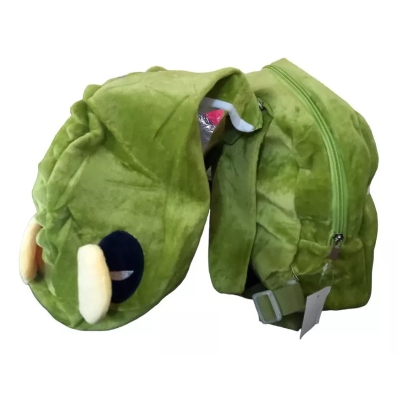 Mochila Infantil Dinosaurio Con Capucha