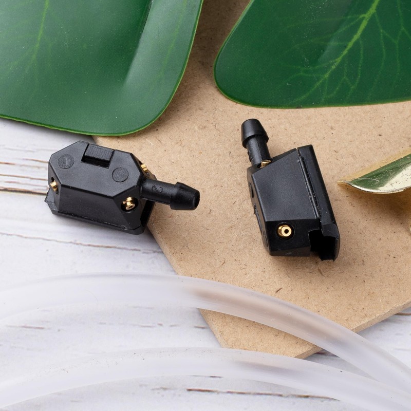 Mxxipp 2pcs Adjustable Windshield Washer Nozzles, 3-Way Universal Aimable Car