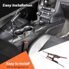 JeCar for Mustang Center Console Carbon Fiber Interior Gear Shift