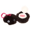 Claire's Girl's Black Googly Eyed Pom Keyring Clip Flavored Lip