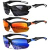DioKiw 3PACK Sports Polarized Sunglasses for Men Cycling Running Fishing