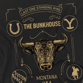 Popfunk Yellowstone Bunkhouse Cowboy Poker Women's Crew Sweatshirt, Black, X-Large