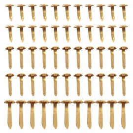 JIHUOO 300 Pcs 3 Sizes Large Metal Paper Fasteners Large Round Head Brads Paper Crafting Brads Long Split Pins Paper Craft Supplies Scrapbooking Embellishments