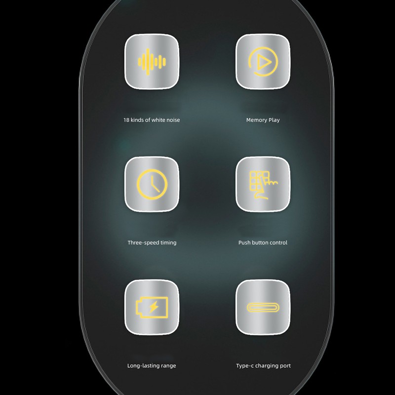 18 Sounds White Noise Sound Machine Automatic Shutdown Timer Rest