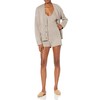 The Drop Ladies Adrienne Pull-On Knit Shorts Heather Mushroom M
