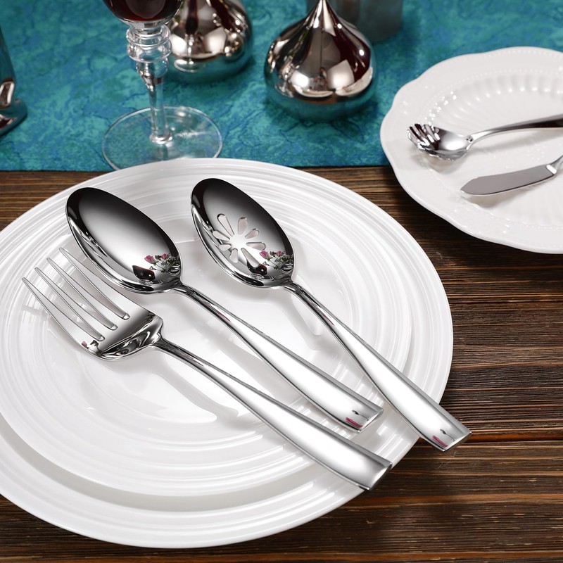 KEAWELL Premium Louis Serving Spoons, 18/10 Stainless Steel, Fine Spoon