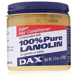 DAX super hair conditioner 100% PURE LANOLIN Not gummy or sticky 3.5OZ