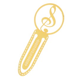 FUNOMOCYA Musical Note Metal Bookmark Book Mark for Women Music Headphone Ornament Music Themed Party Favor