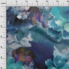 oneOone Velvet Teal Green Fabric Abstract-Blurred Floral Pattern DIY Clothing
