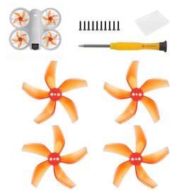 Meyola 2 Pairs Low Noise Propellers Compatible with DJI NEO, Propeller Quiet Replacement Wing Accessories Including Screws, Drone Colourful Paddle Can Silent Power Noise, Safe, Orange