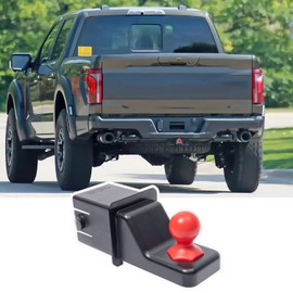 PIMCAR 2-Inch Trailer Hitch Cover for Truck, Black Soft Rubber Plug, Anti-Rust Protector, Sleek Truck Exterior Decoration (Fits 2" Receiver Tube)