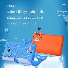 Schlummerkids Original Children's Pillow for Better and Healthier, Calmly Ergonomic, Kawaii Animals Cushion, Breathable and Skin-Friendly (with Pillowcase) (Dinosaur, 45 x 27 x 6 cm)