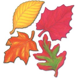 Beistle 6" AUT LEAVS PNCH
