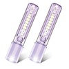 VAVOFO Purple LED EDC Flashlight - USB-C Rechargeable, Waterproof, Zoom