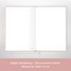 paper&you® Notebook A5+ Lined with Elastic Band "Dainty Flower" 156