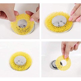 Washbasin Garbage Guard, Sponge Type, 24 Pieces, Filters, Washbasin Drain Catch, Set of 24