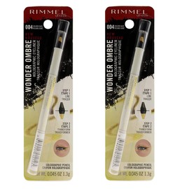 Rimmel London Pack of 2 Wonder Ombre Holographic Eyeliner, Golden Gaze # 004