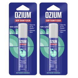 Ozium Air Sanitizer & Odor Eliminator for Homes, Cars, Offices and More, Outdoor Essence, 0.8 Oz (Pack of 2) (packaging may vary)