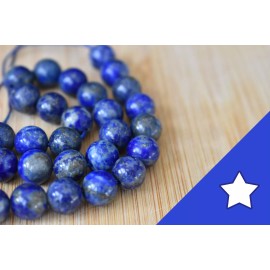 Unbranded Genuine Lapis Lazuli Round Beads 8mm 45 Bead Strand Hand Picked Stones