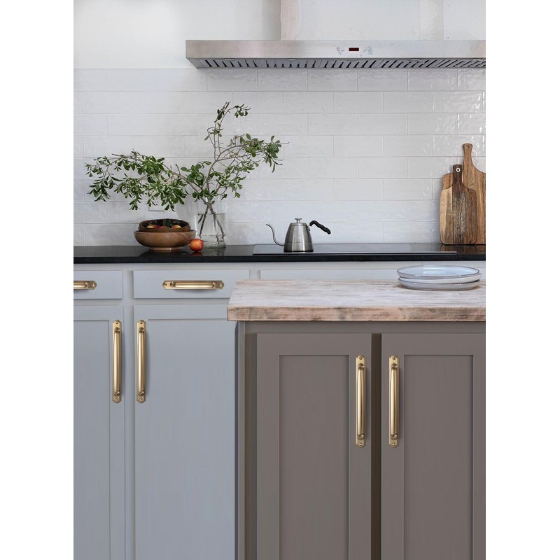 Goo-Ki 5.04" c-c Cabinet Handles Champagne Bronze Drawer Pulls with