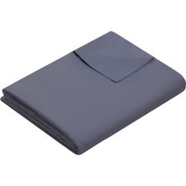 Weighted Idea Cool Removable Duvet Cover 48''x72'' for Weighted Blanket (Soft and Fabric, Dark Grey)