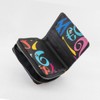 Frank Miura Wallet, Round Zipper, Men's, Women's, Big Money (Rainbow-Black)