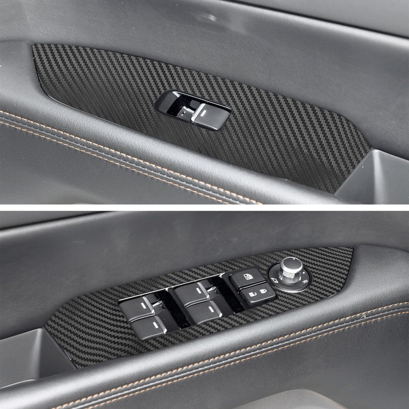 YAMUDA Compatible with Decorative Interior Protection Carbon Fiber Sticker for