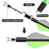 KEAUP 6 Pack Crossbow Lighted Nocks for Bolts with .285”/.297”/.300”/.305”