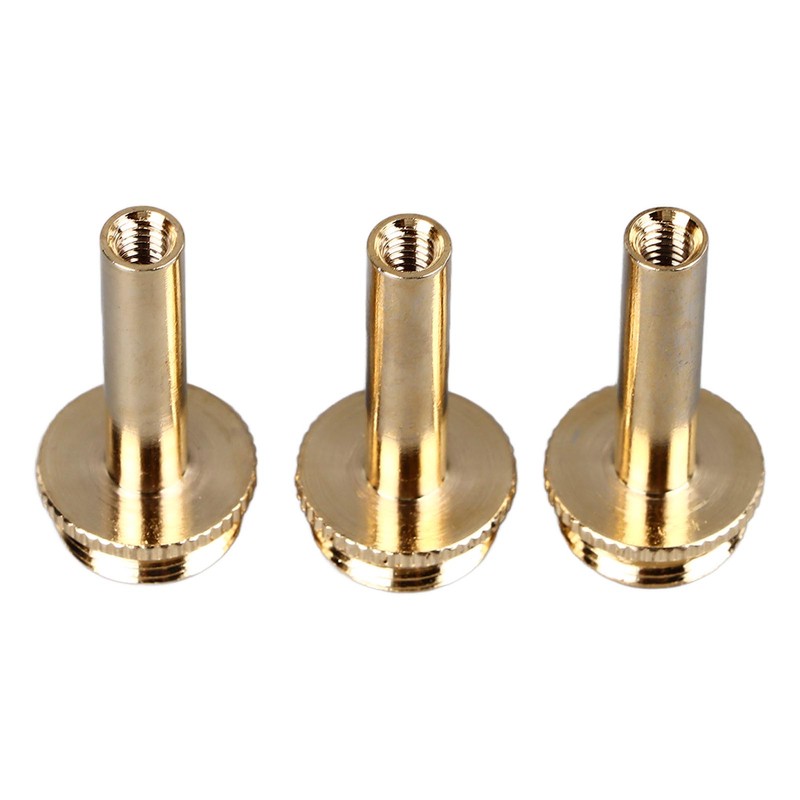 12Pcs Trumpet Accessories Metal Upper and Lower Covers Buttons Connecting