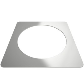 Tile Redi Square Drain Plate, Polished Chrome, 5.75", Square Trim