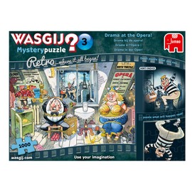 Wasgij JUM19168 Retro Mystery 3-Drama at The Opera 1000 Piece Jigsaw
