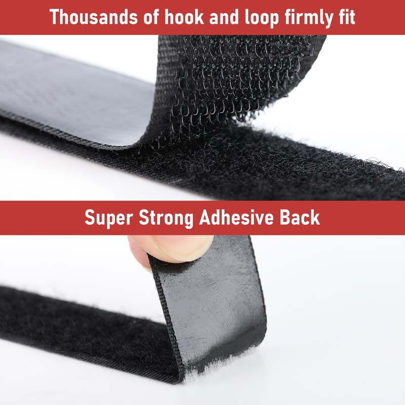 32Ft *1 Inch Hook and Loop Tape with Adhesive Back,