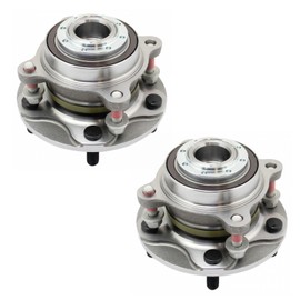 TRQ Front Wheel Hub Bearings Assembly Set Compatible with 2008-2021 Toyota Sequoia 2007-2021 Tundra