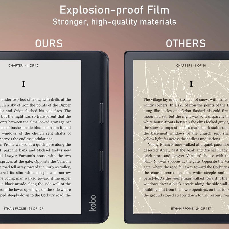 [2 Pack] Screen Protector for Kobo Libra Colour, Premium Anti-Glare