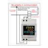 AC Power Meter Digital Voltmeter Ammeter AC 40-300V 100A Din