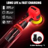 Cordless Electric Sander with 36PCS Sandpapers, 3500 RPM, 2000mAh Battery,