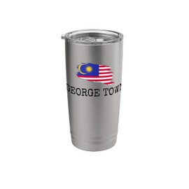 George Town Malaysia Country Family Trip Kids Men Women Stainless Steel Insulated Tumbler
