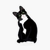 DH Jewelry Tuxedo Cat Transparent StickerVinyl Waterproof Sticker Decal Car