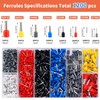 Ferrule Crimping Tool Kit, Self-Adjusting Hex Wire Crimping Pliers for