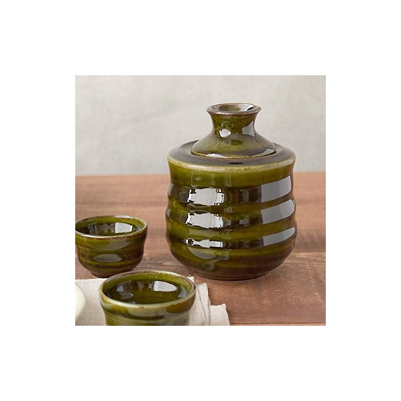 Tableware East Sake Set, Tokuri, Fresh Green, 5.3 fl oz