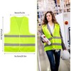 Safety Vest, 12 Pack High Visibility Vest Neon Reflective Construction
