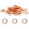 Kyuionty 80 Pcs M10 Copper Washer, Copper Metric Sealing Washers