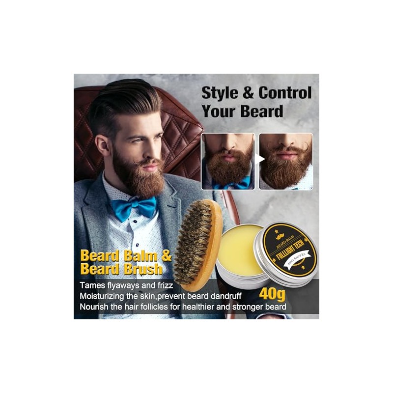 FullLight Tech Kit para Barba 60ml y 3x20ml Aceite -