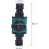 2PC Quick-Release in-line Shut-Off Valve for Garden Hose Pipe, Compatible