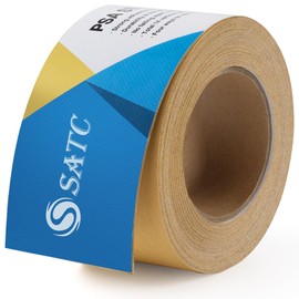S SATC 400 Grit Sandpaper Roll Self Adhesive Backed Sandpaper 1 Roll Long PSA Sander Paper Roll Aluminum Oxide Gold Sandpaper for Automotive and Woodworking