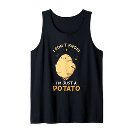 Kawaii Potato Design - I don´t know I´m just a potato Tank Top