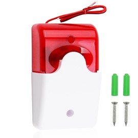 Light Alarm Flashing Outdoor Safety Warning Light with Acoustic and Bright Alarm, 110dB Siren and Red Flashing Light, 150 Times Per Minute Shock Proof (220V)