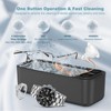 AI Ultrasonic Jewelry Cleaner Retainer Rings Dentures 23OZ (680ML) 360°