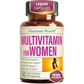Vimerson Health Multivitamin for Women: Vitamins, Minerals and Bioavailable D3 for Focus and Energy Support – Daily Womens Multivitamins and Multimine