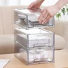 SIMPEXPE Stackable Storage Drawer, Clear Pull Out Plastic Food Fridge